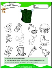 H Sesi Çalışma Sayfaları